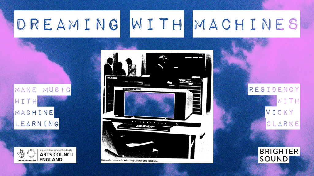 promo art for the dreaming with machines residency