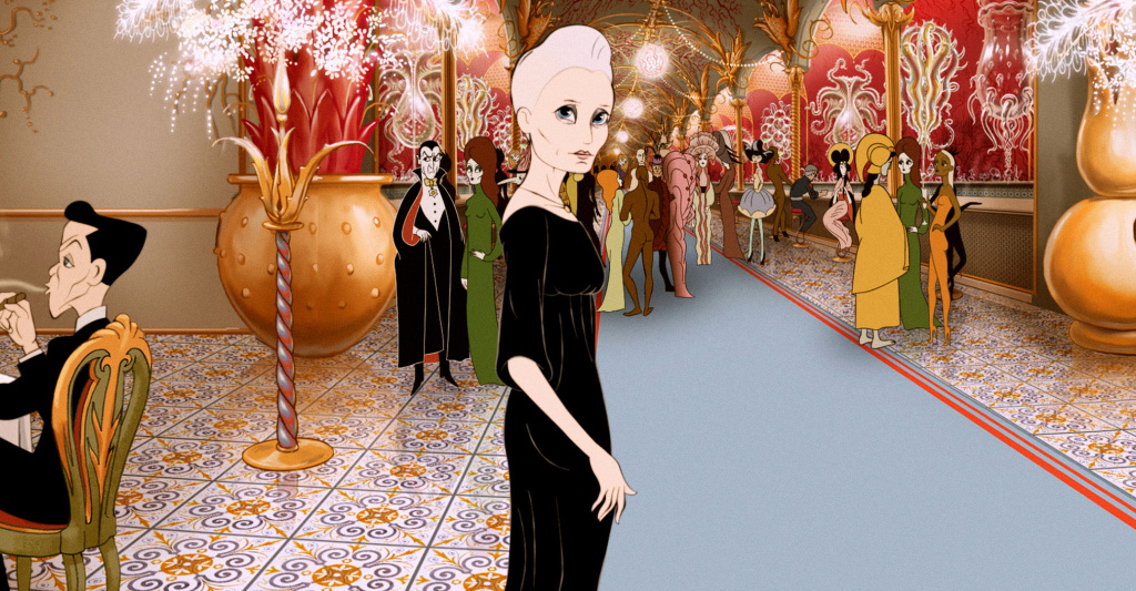 screenshot from the congress, animated version of robin wright