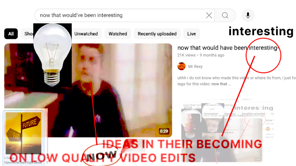 Ideas in their Becoming: On Low Quality Video Edits 1