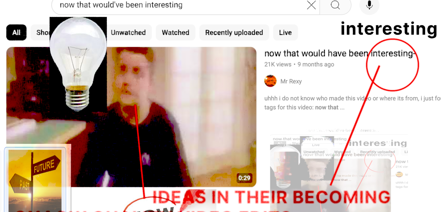 Ideas in their Becoming: On Low Quality Video Edits 1